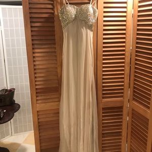 Strapless size 8 prom dress